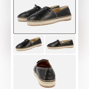 AUTHENTIC PRADA Leather Espadrilles